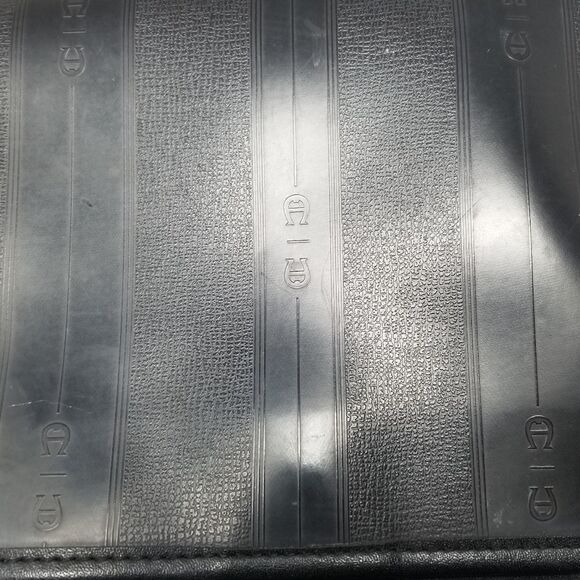 Etienne Aigner Black Vinyl Crossbody Bag - Picture 6 of 9